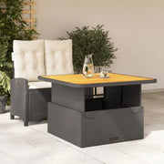 Tuinset met poly rattan en wasbare hoes voor een comfortabele zitervaring - Tuinsets