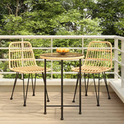 Tuinset met poly rattan voor een mooie uitstraling en eenvoudig schoonmaken - Bruin - Tuinsets