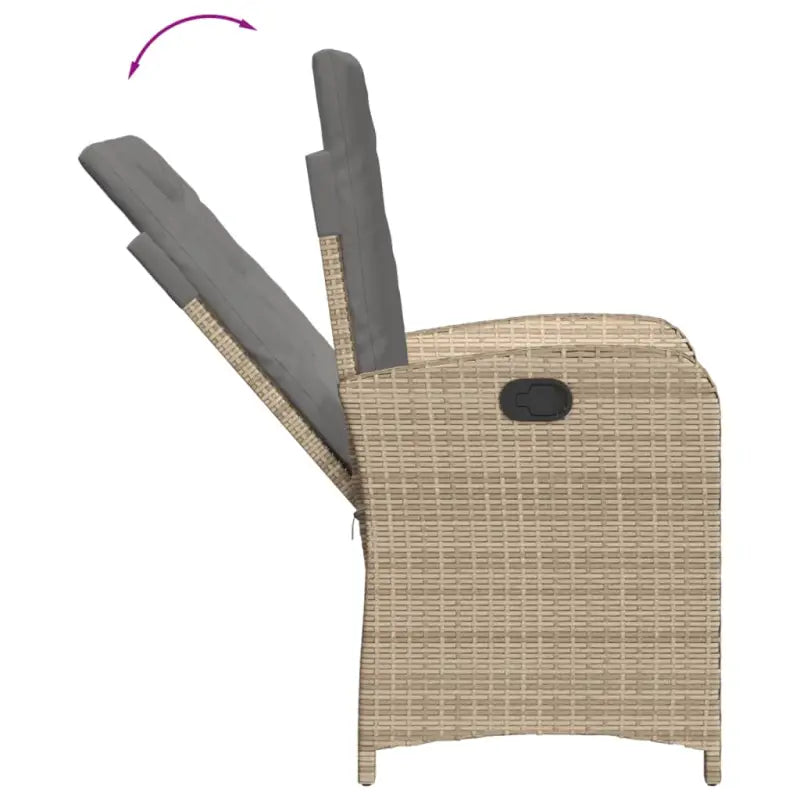 Tuinset met poly rattan voor gemakkelijke schoon en comfortabele zitervaring - Tuinsets