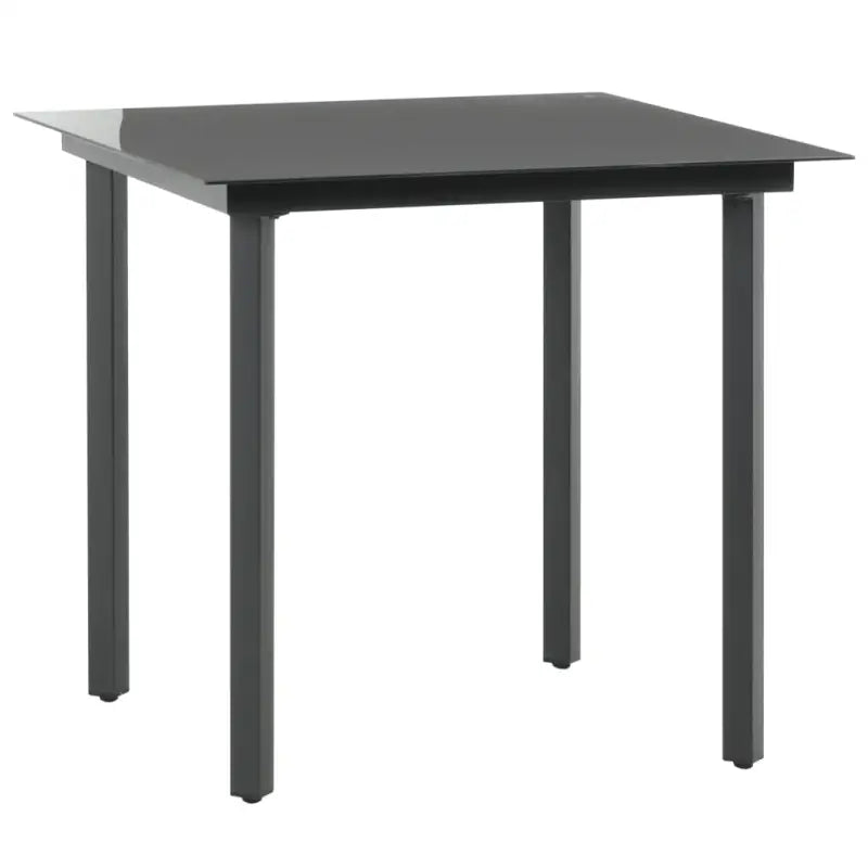 Tuinset met PVC-rattan en stevig stalen frame voor tuin of terras - 80 cm tafellengte - Tuinsets