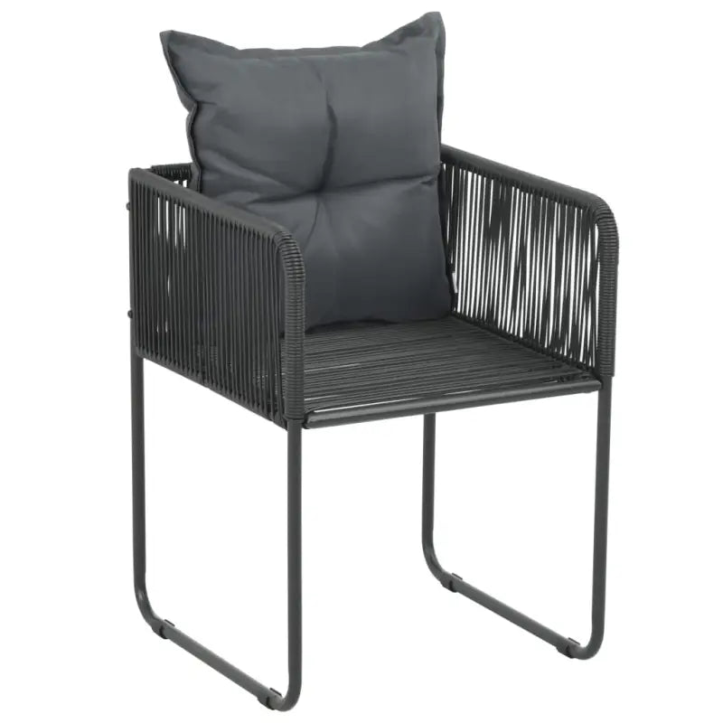 Tuinset met PVC-rattan tuinstoelen en stalen frame - Tuinsets