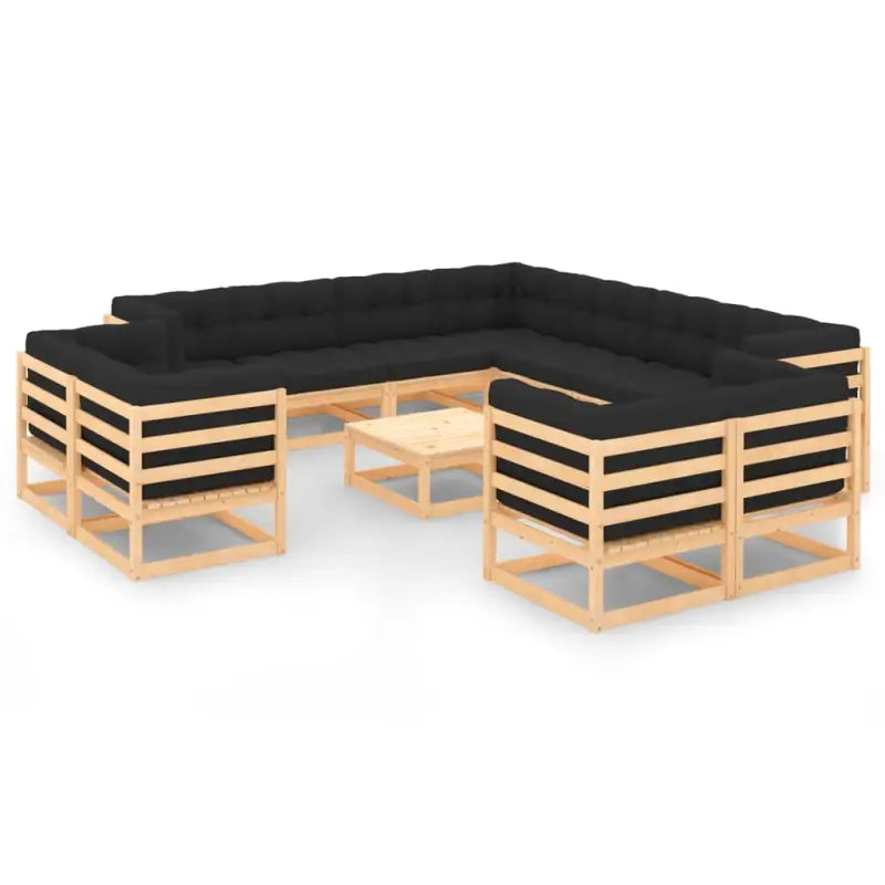 Tuinset met Tafel en Voetenbank voor Ontspanning en Gezelligheid - Tuinsets