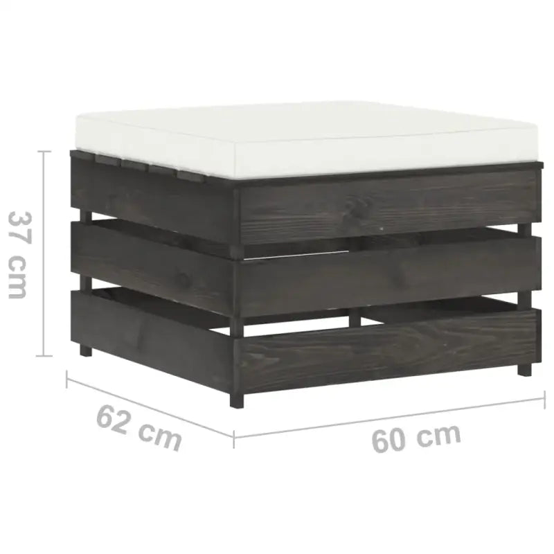 Tuinset met Tafel en Voetenbank voor Ontspanning en Gezelligheid - Tuinsets