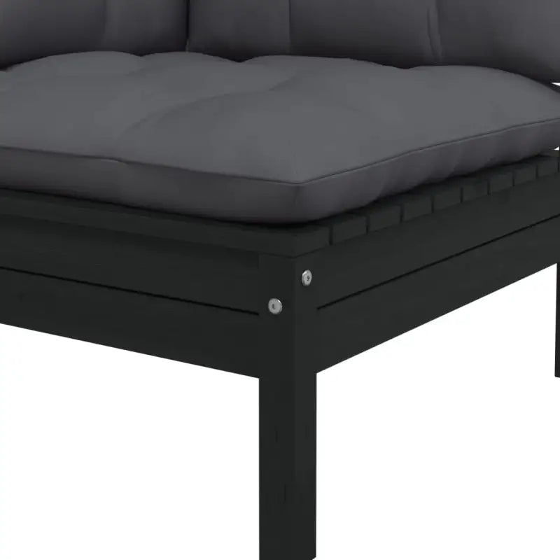 Tuinset met voetenbank tafel van massief grenenhout voor ontspanning - Tuinsets