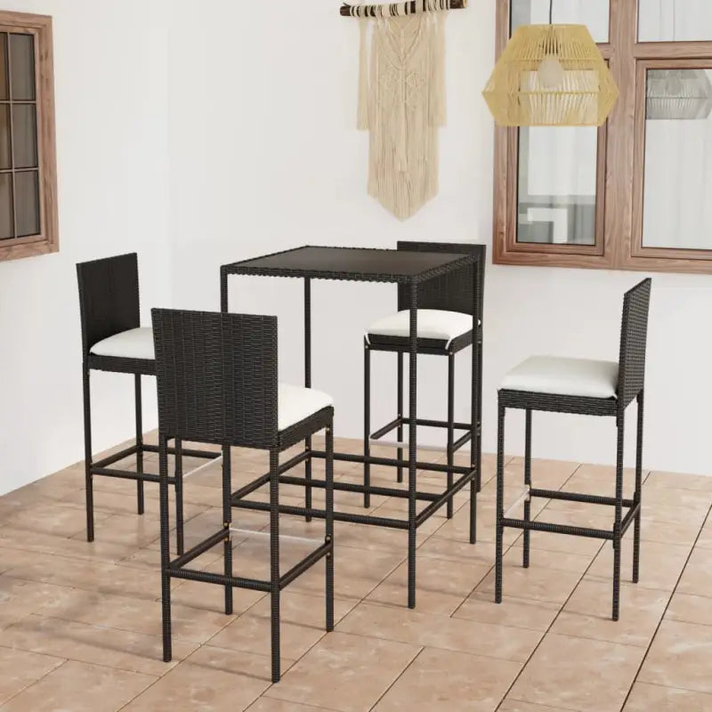 Tuinset met weerbestendig PE-rattan en gepoedercoat stalen frame - Tuinsets