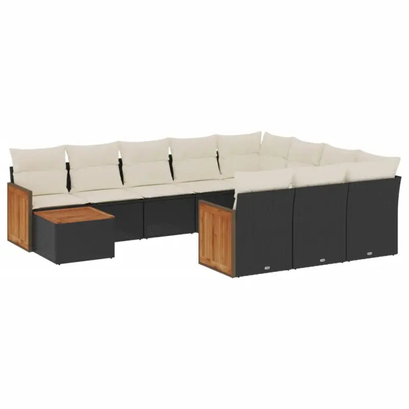 Tuinset met zwart materiaal en gepoedercoat staal afmetingen voor buiten - Tuinsets