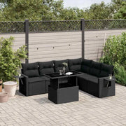 Tuinset met zwart materiaal en gepoedercoat staal voor buiten vergroten - Tuinsets