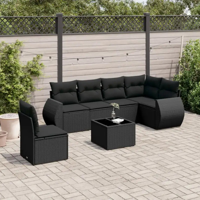 Tuinset met zwart materiaal en gepoedercoat staal voor buitenplezier - Tuinsets