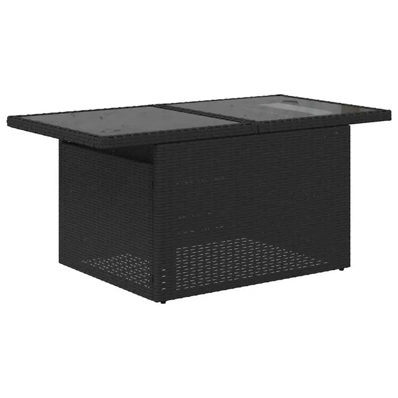 Tuinset met zwart materiaal en gepoedercoat staal voor jouw tuin of terras - Tuinsets