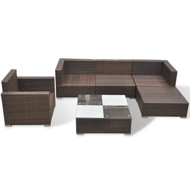 Tuinset Rattan Loungeset levering bevat voor alle seizoenen - Tuinsets