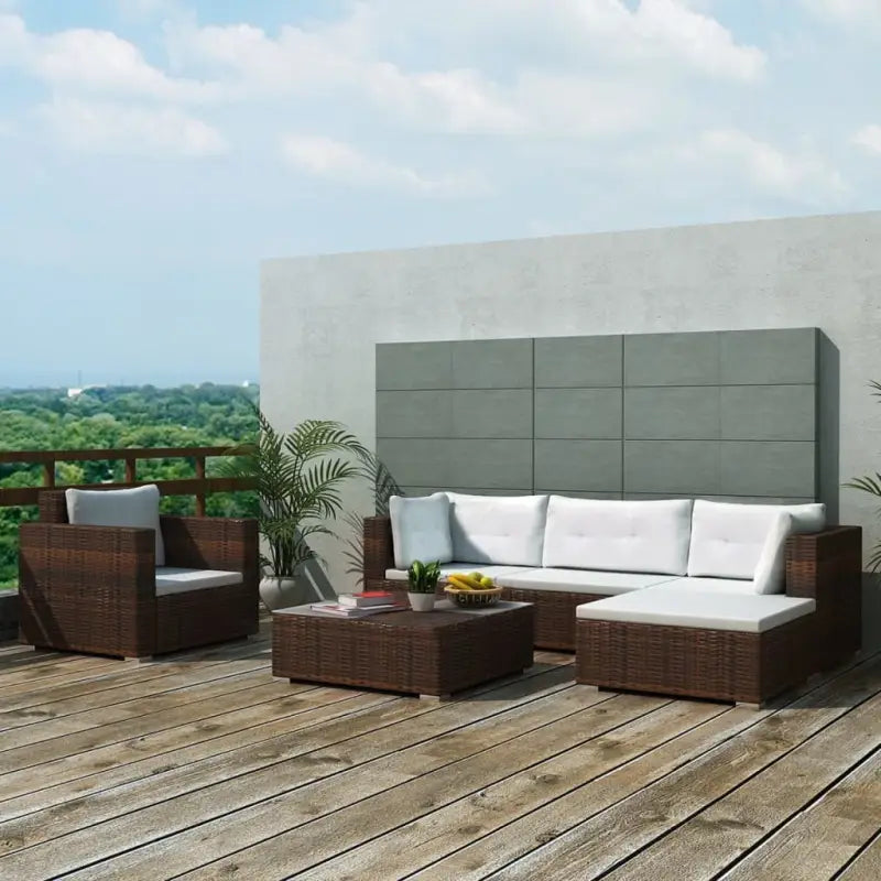 Tuinset Rattan Loungeset levering bevat voor alle seizoenen - Tuinsets
