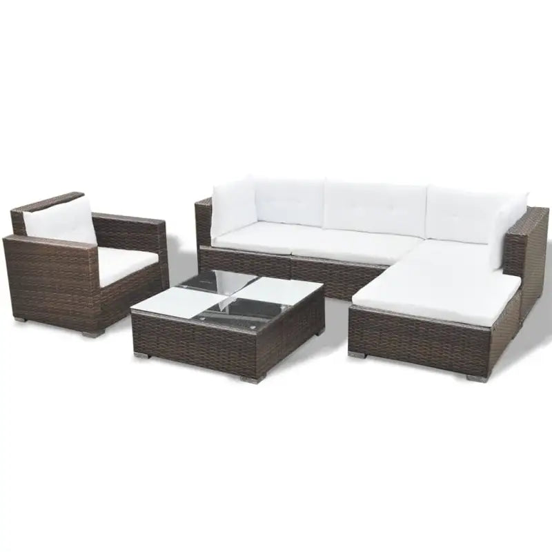 Tuinset Rattan Loungeset levering bevat voor alle seizoenen - Tuinsets