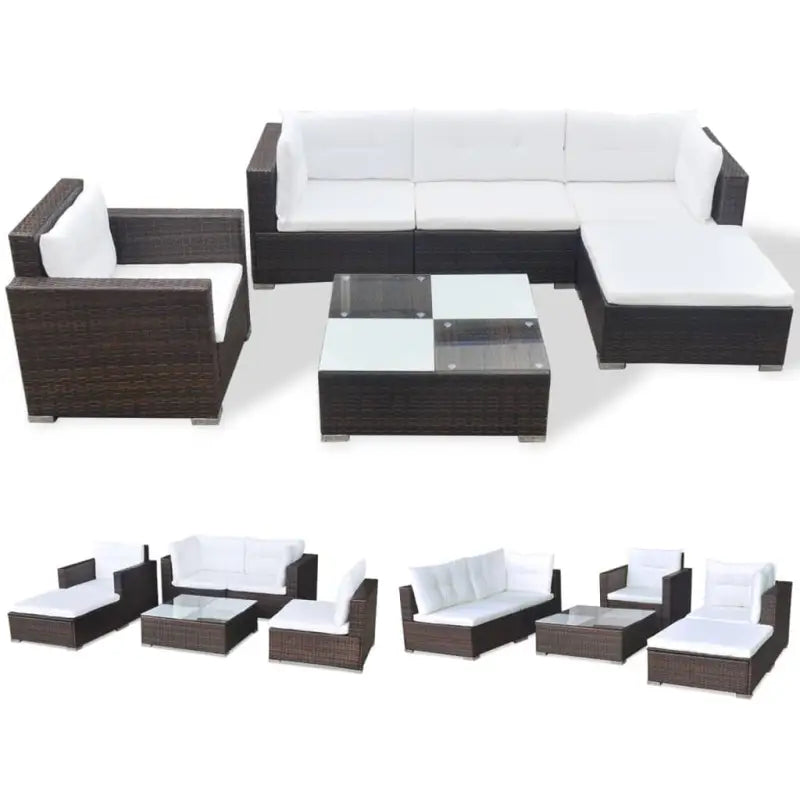 Tuinset Rattan Loungeset levering bevat voor alle seizoenen - Tuinsets