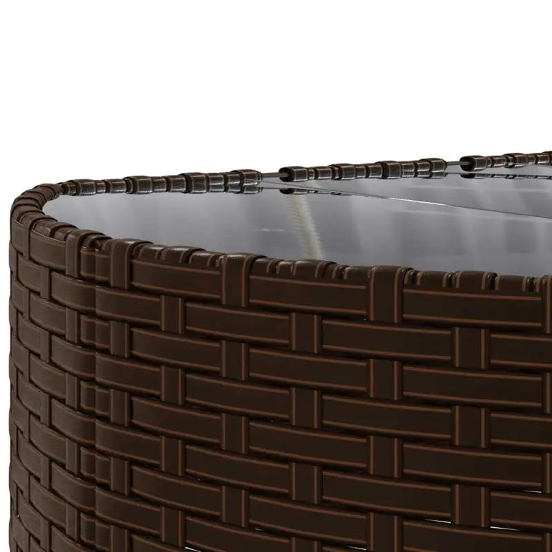 Tuinset van bruin materiaal met gepoedercoat staal en comfortabele afmetingen - Tuinsets