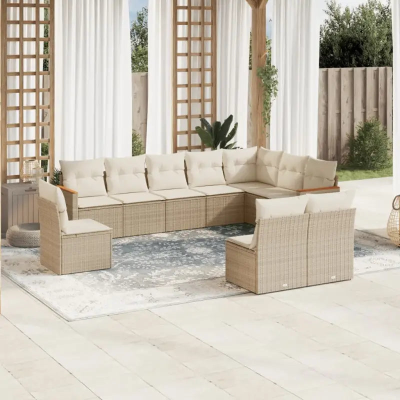 Tuinset van gepoedercoat staal met zwarte materialen voor buitengebruik - Beige / Zonder tafel - Tuinsets