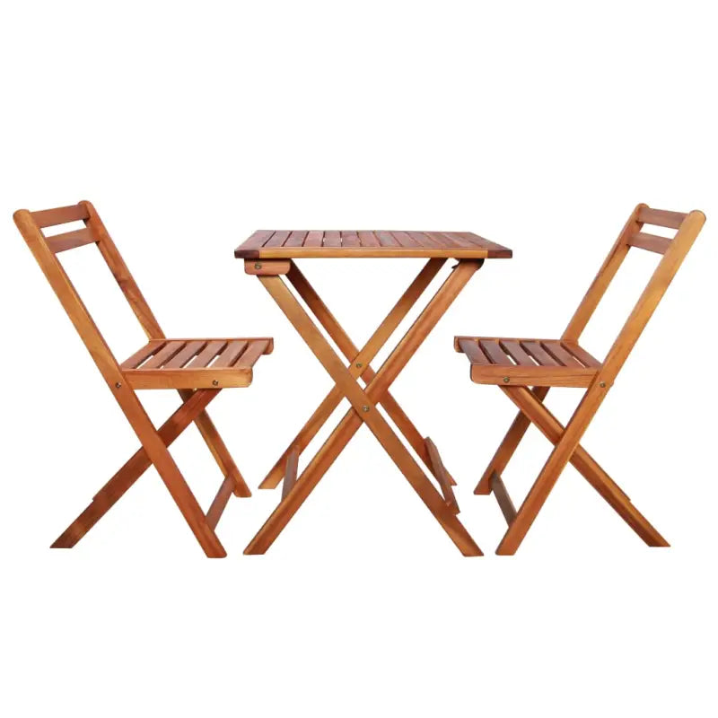 Tuinset van massief acaciahout met levering bevat voor tuin en terras - Naturel / Nee / Vierkant - Tuinsets