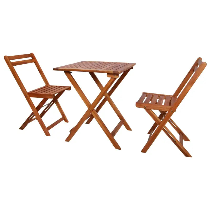 Tuinset van massief acaciahout met levering bevat voor tuin en terras - Naturel / Nee / Vierkant - Tuinsets