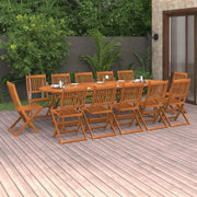Tuinset van massief acaciahout met olieafwerking en ruime afmetingen - Tuinsets