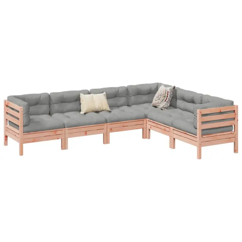 Tuinset van massief Douglas vurenhout voor comfortabel buitenplezier - Natuurlijk douglashout - Tuinsets