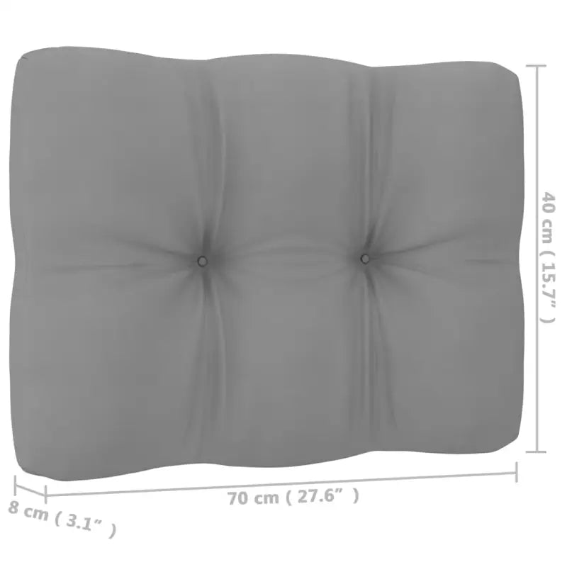 Tuinset van massief grenenhout met comfortabele rug- en zijkussens - Tuinsets