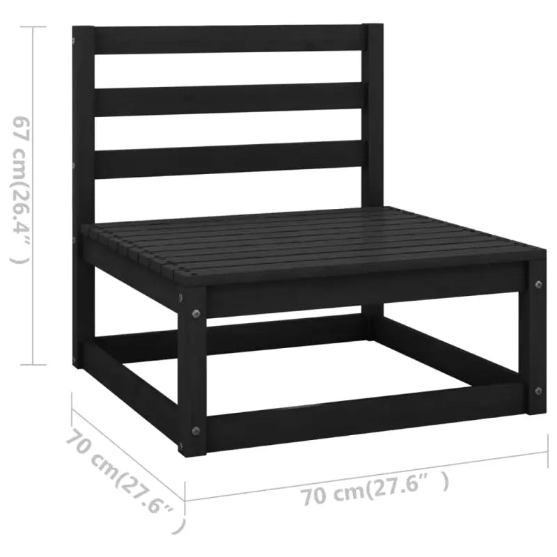 Tuinset van massief grenenhout met comfortabele rug- en zijkussens - Tuinsets