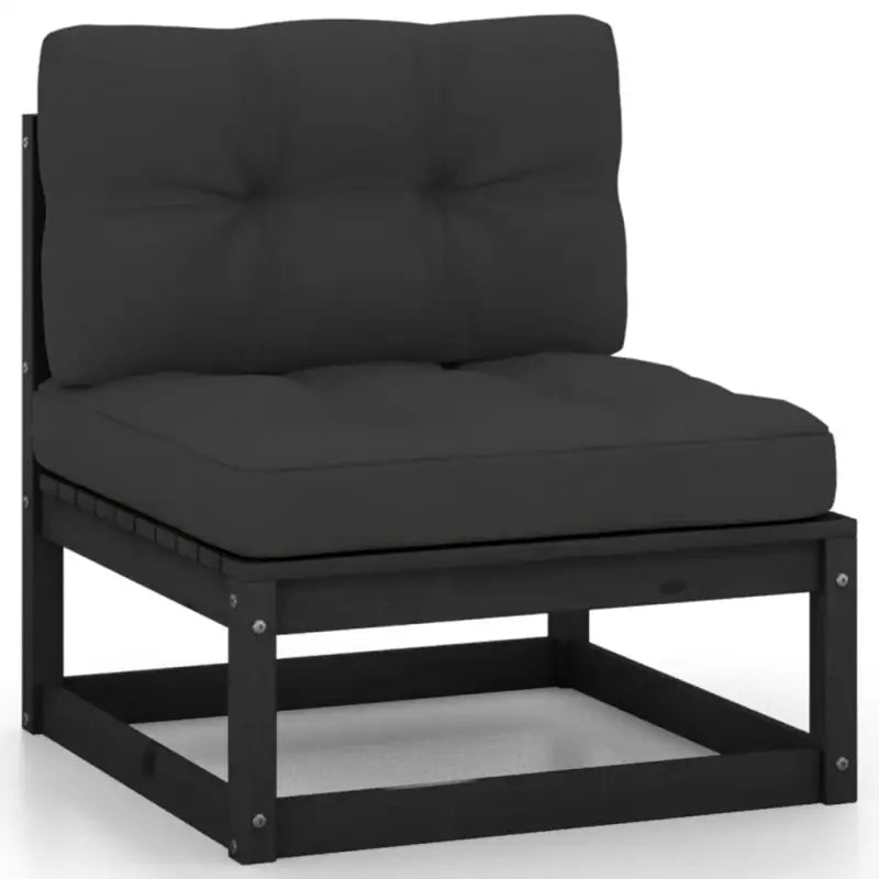 Tuinset van massief grenenhout met comfortabele rug- en zijkussens - Tuinsets