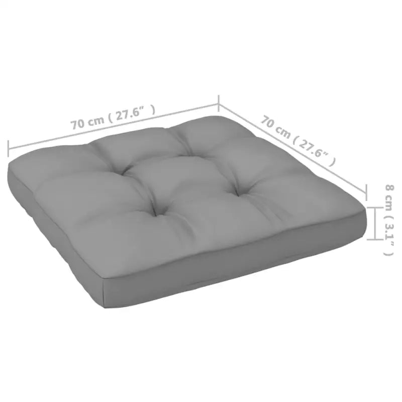 Tuinset van massief grenenhout met comfortabele rug- en zijkussens - Tuinsets