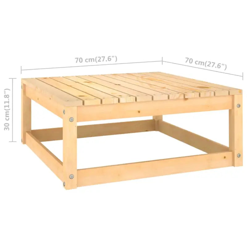 Tuinset van massief grenenhout met rug- en zijkussens voor comfort - Tuinsets