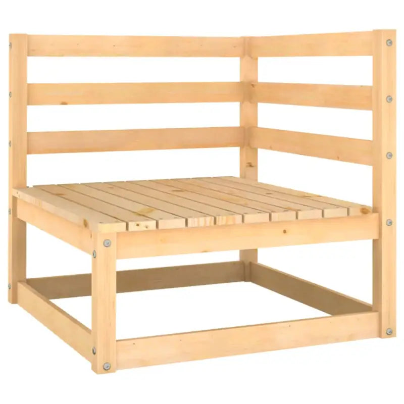 Tuinset van massief grenenhout met rug- en zijkussens voor comfort - Tuinsets