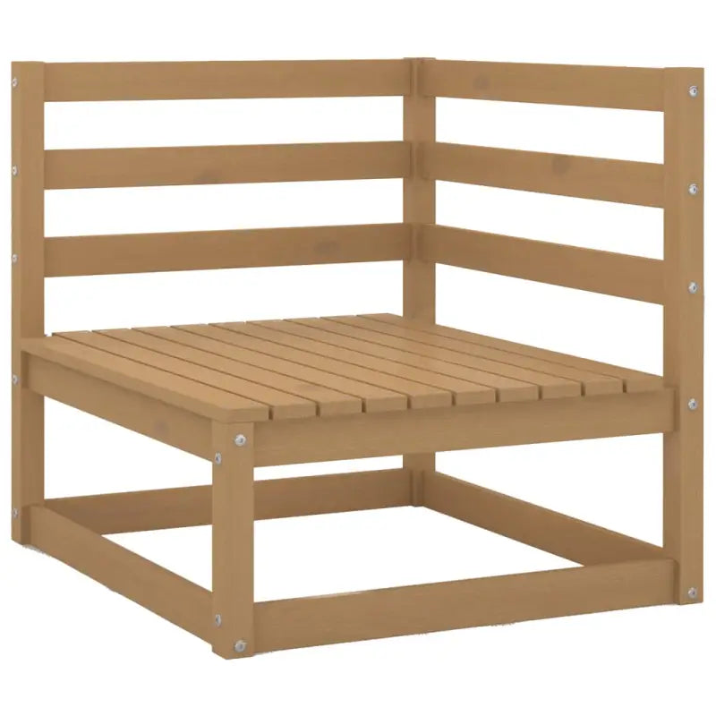 Tuinset van massief grenenhout met tafel en voetenbank voor ontspanning - Tuinsets