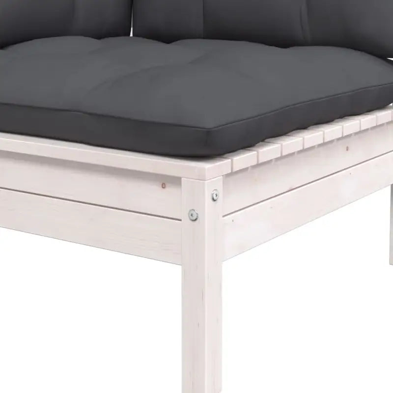 Tuinset van massief grenenhout met voetenbank en tafel voor ontspanning - Tuinsets