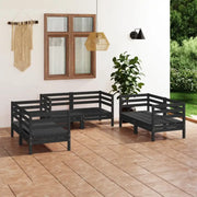 Tuinset van massief grenenhout voor comfortabele ontspanning - Tuinsets