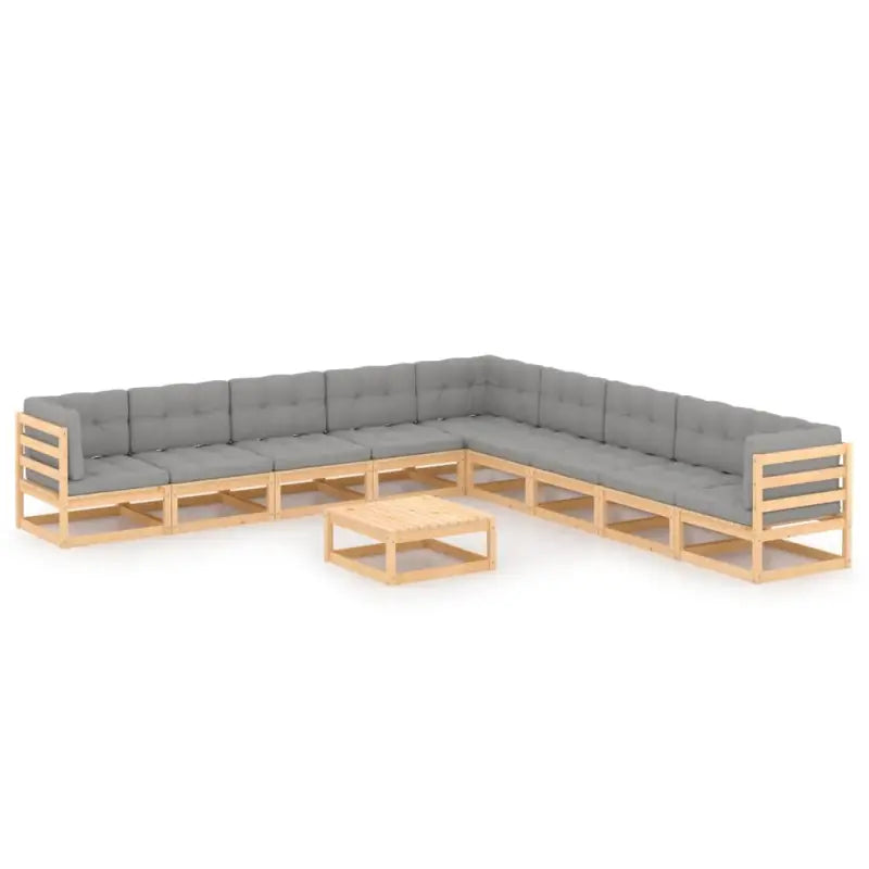 Tuinset van massief grenenhout voor ontspannen buiten genieten - Tuinsets