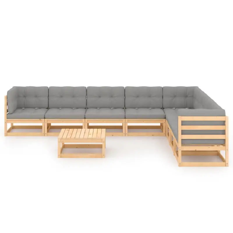 Tuinset van massief grenenhout voor ontspannen buitenmomenten - Tuinsets