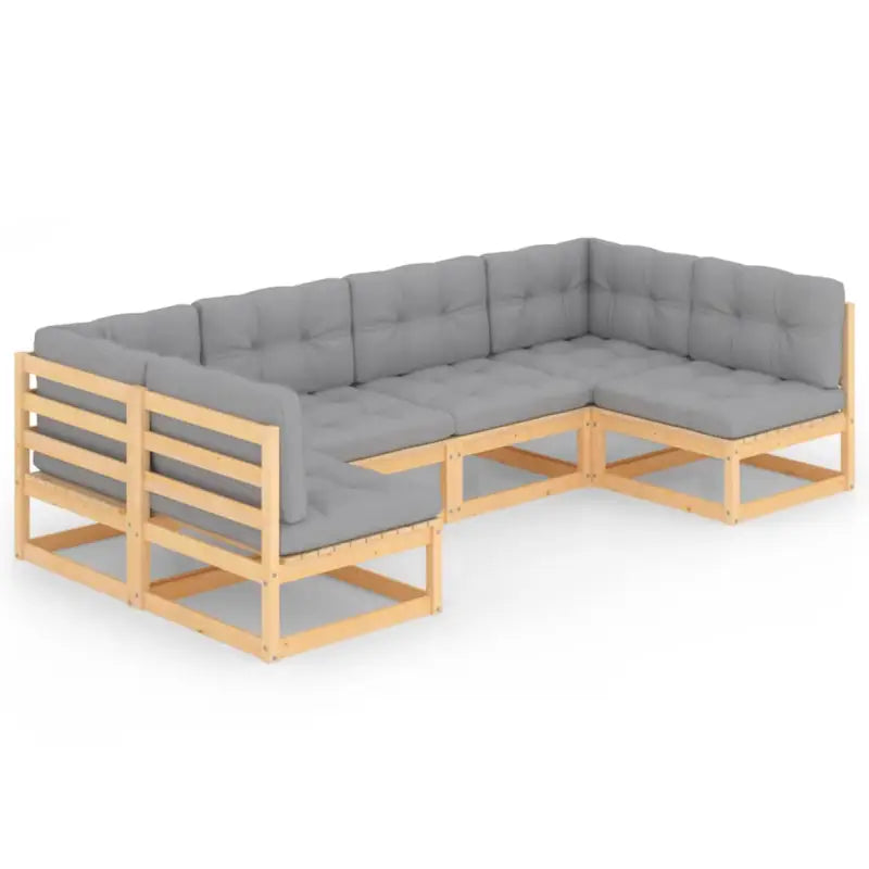 Tuinset van massief grenenhout voor ontspannen buitenplezier - Tuinsets