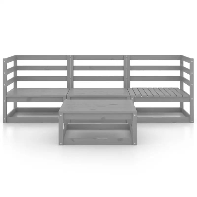 Tuinset van massief grenenhout voor ontspannen buitenplezier - Tuinsets