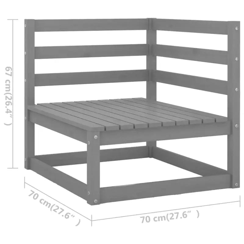 Tuinset van massief grenenhout voor ontspannen buitenplezier - Tuinsets
