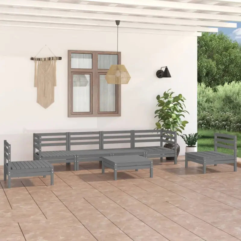 Tuinset van massief grenenhout voor ontspanning en gezelligheid - Tuinsets