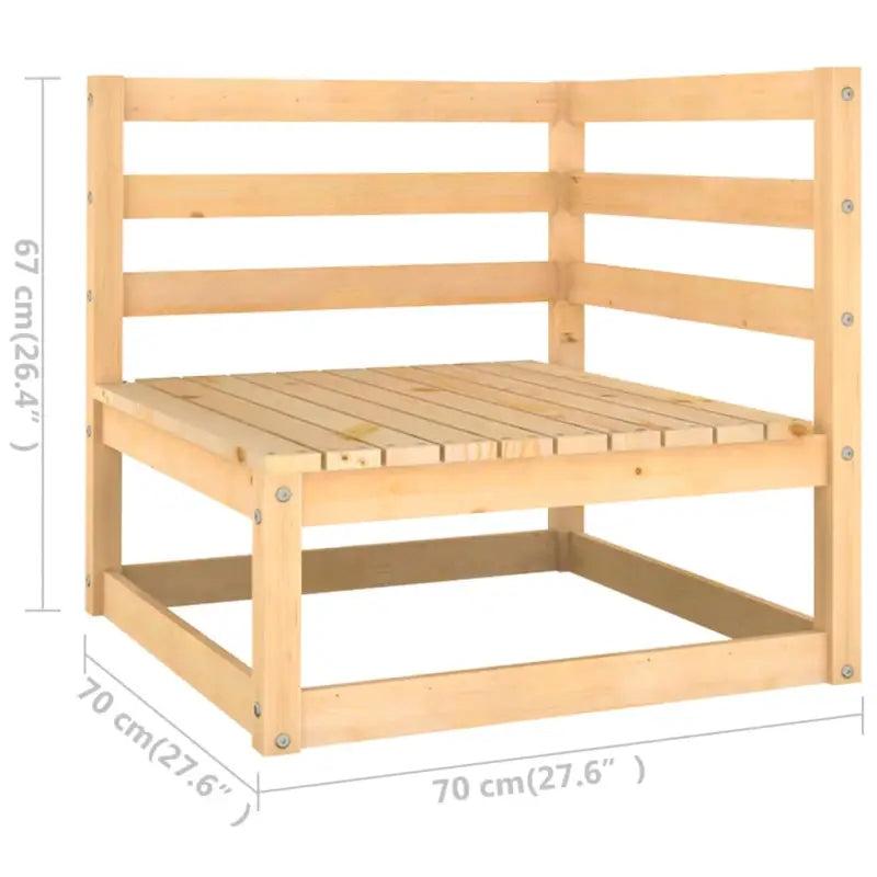 Tuinset van massief grenenhout voor ontspanning en gezelligheid - Tuinsets