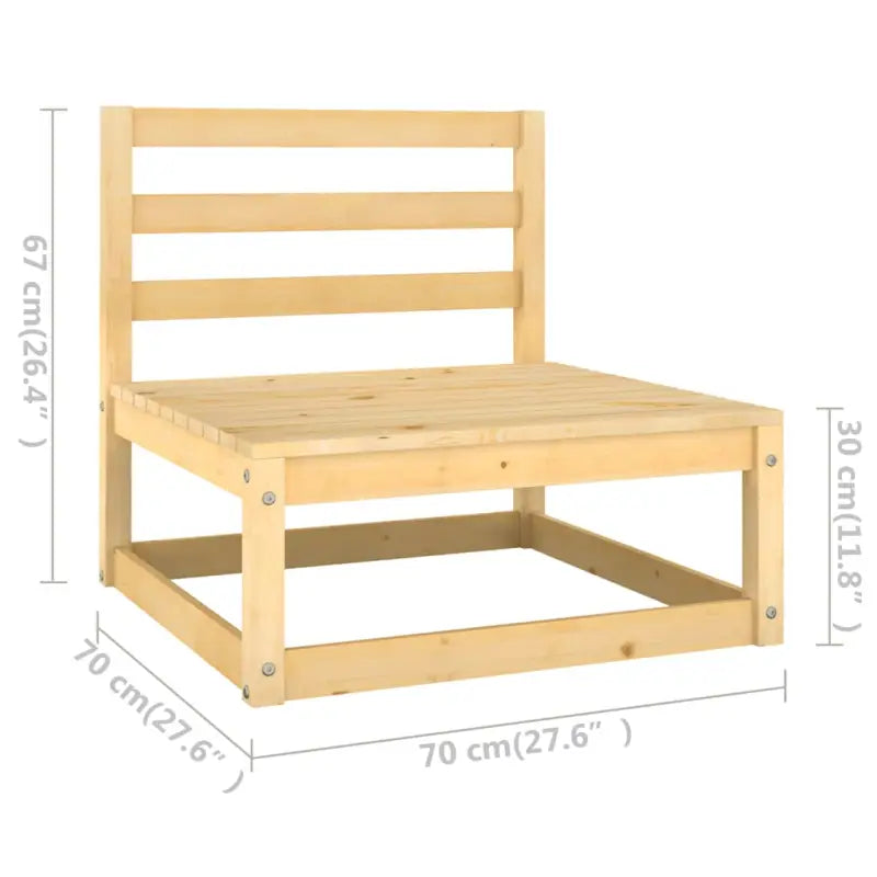Tuinset van massief grenenhout voor ontspanning en gezelligheid - Tuinsets