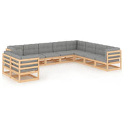 Tuinset van massief grenenhout voor ontspanning en gezelligheid - Tuinsets