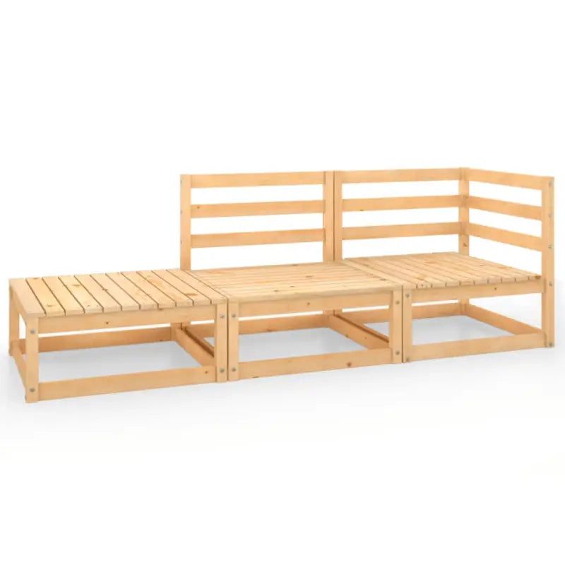 Tuinset van massief grenenhout voor ontspanning en gezelligheid - Tuinsets