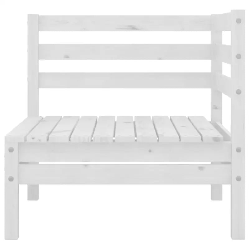 Tuinset van massief grenenhout voor ontspanning en gezelligheid - Wit - Tuinsets