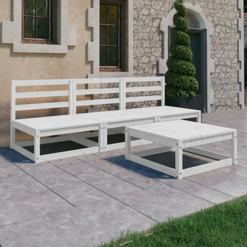Tuinset van massief grenenhout voor ontspanning en gezelschap - Tuinsets