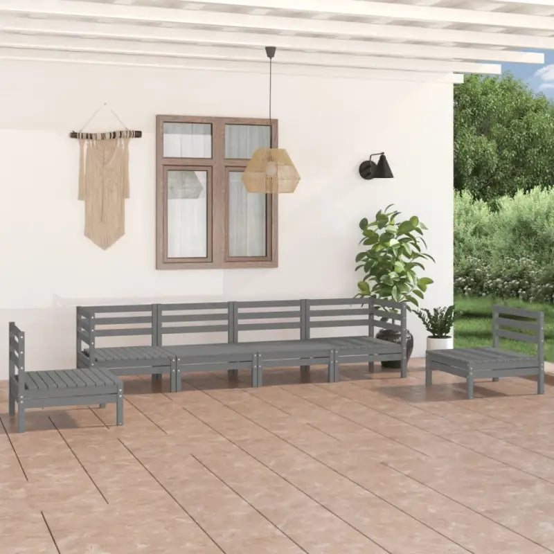 Tuinset van massief grenenhout voor ontspanning en gezelschap - Tuinsets