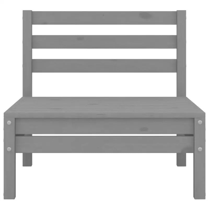 Tuinset van massief grenenhout voor ontspanning en plezier - Grijs - Tuinsets
