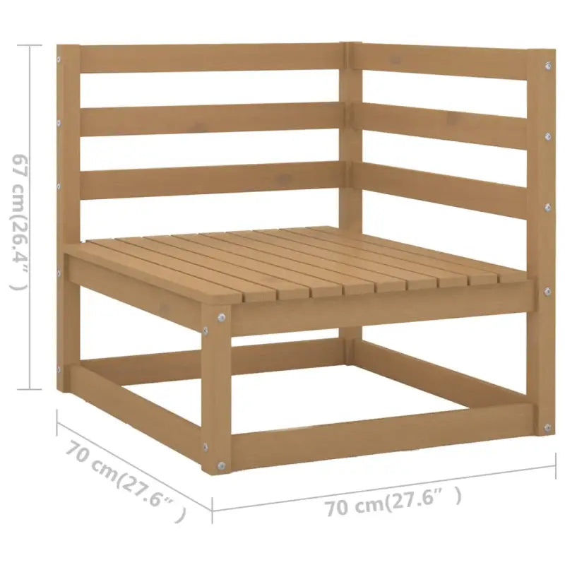 Tuinset van massief grenenhout voor ontspanning en samenzijn - Tuinsets