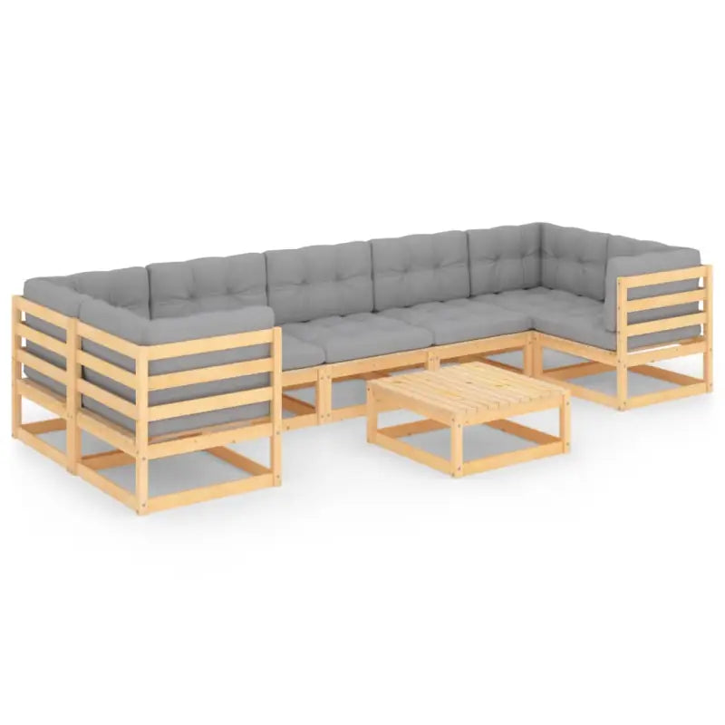 Tuinset van massief grenenhout voor ontspanning en samenzijn - Tuinsets