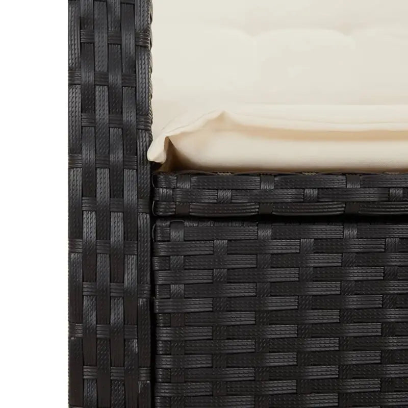 Tuinset van poly rattan met gemakkelijk schoon gehard glas - Tuinsets