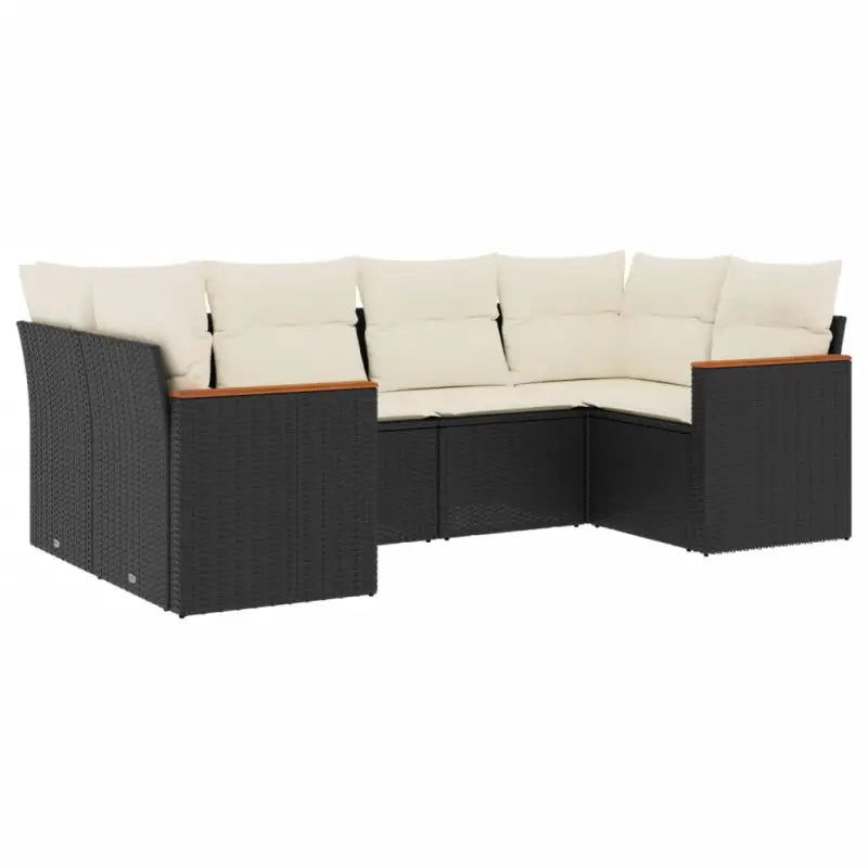 Tuinset van zwart gepoedercoat staal met comfortabele afmetingen - Tuinsets